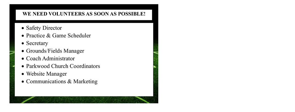 Volunteer positions